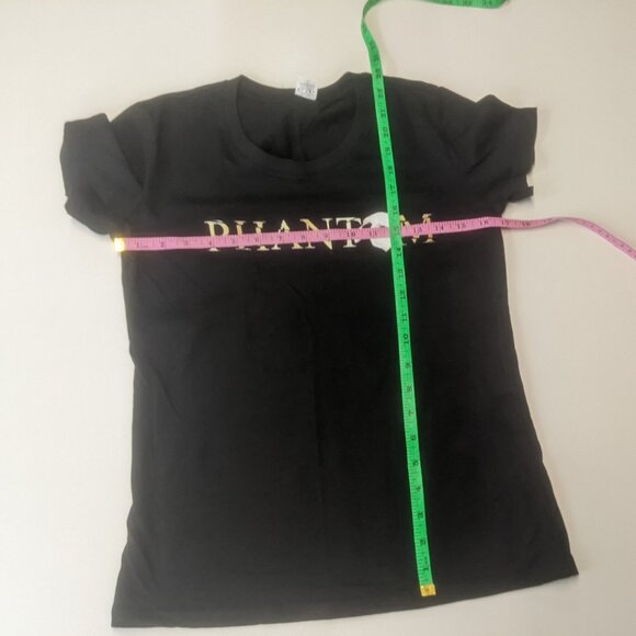 Hiclol Brand Size Small Black "Phantom" cotton tee shirt - Picture 4 of 7